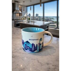 Starbucks Memphis You Are Here Mug 14 oz City Collection Discontinued